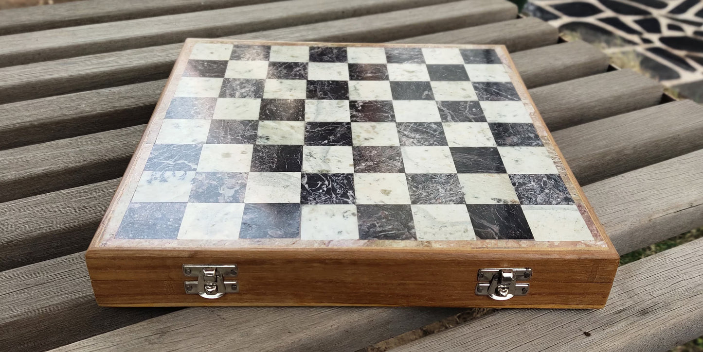 Artistic Wooden Chess Game Board- 12"