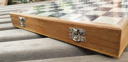 Artistic Wooden Chess Game Board- 12"