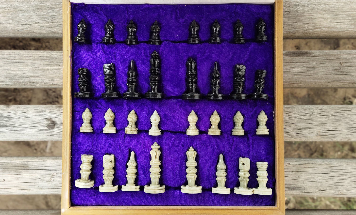 Ethnic Handcrafted Chess Set - 10"