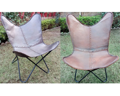 Leather Chair, Leisure Butterfly Chair