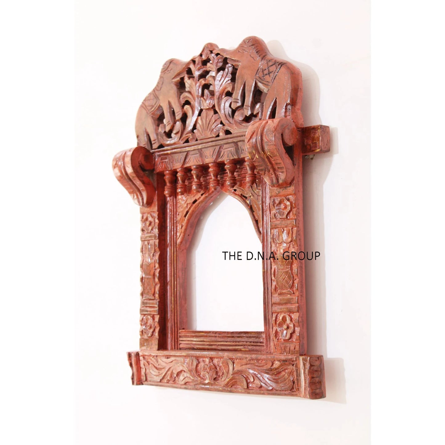 Wooden Elephant Handcarved Handpainted Frame