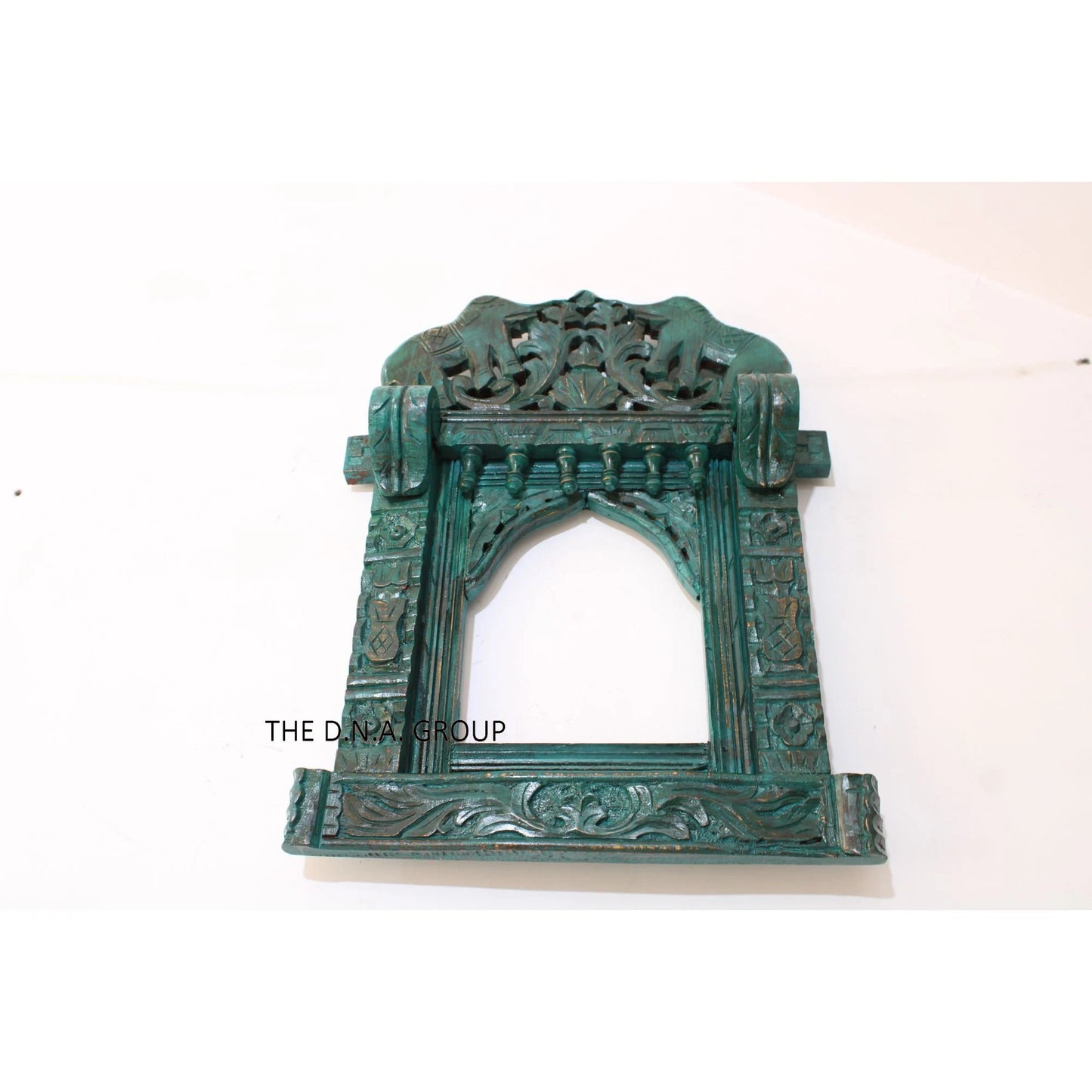 Wooden Elephant Handcarved Handpainted Frame