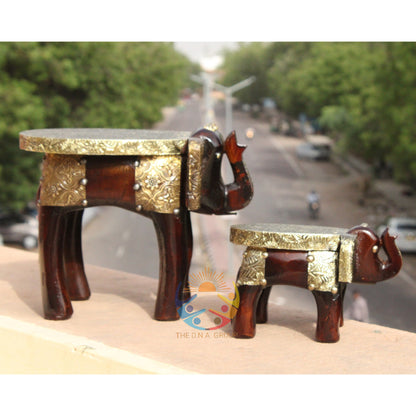 Handmade Brass Fitted Stool_2