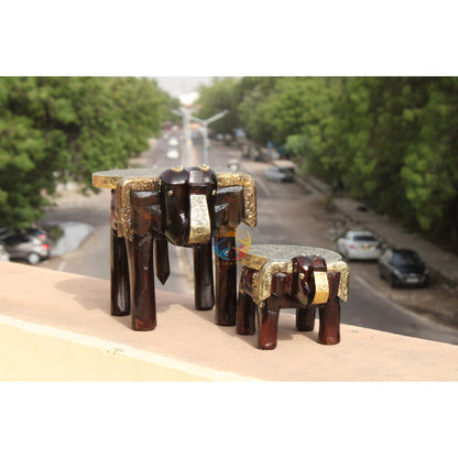 Handmade Brass Fitted Stool_3