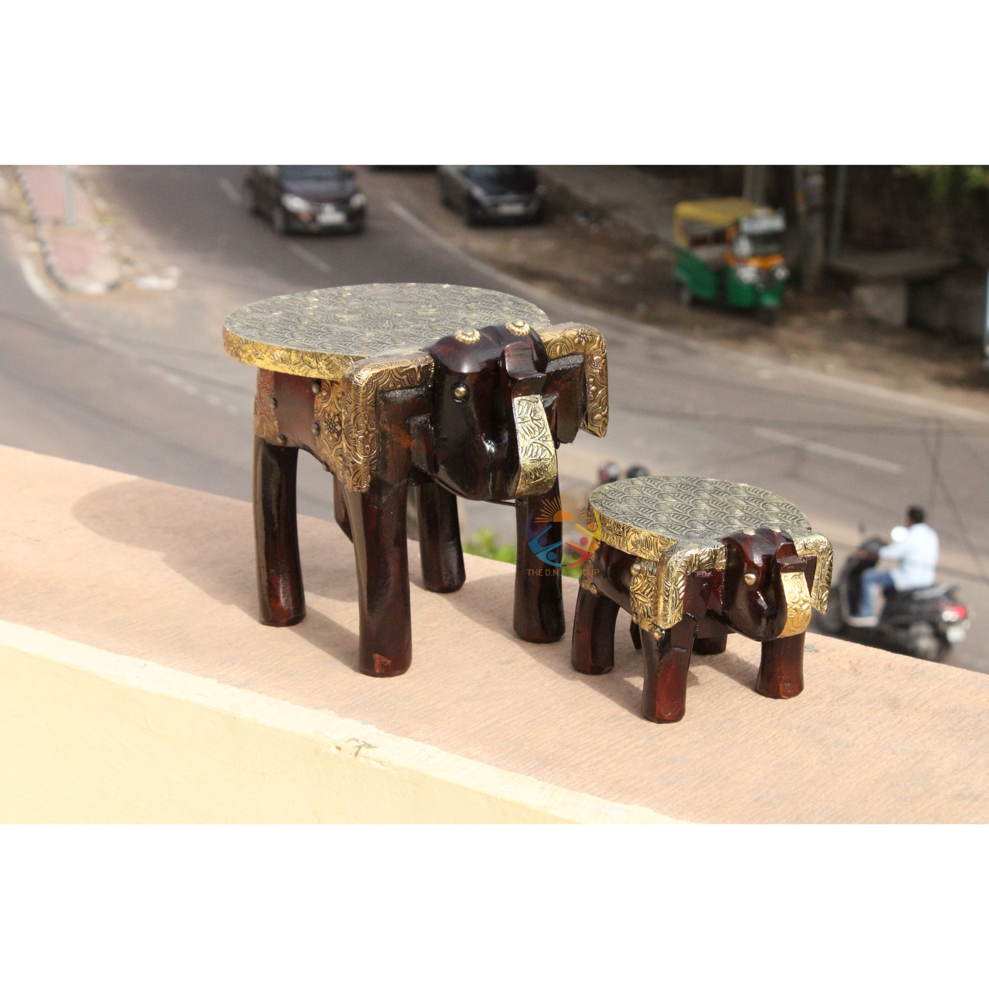Handmade Brass Fitted Stool_4