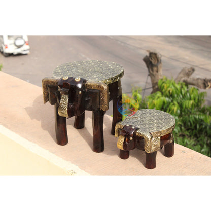 Handmade Brass Fitted Stool_5