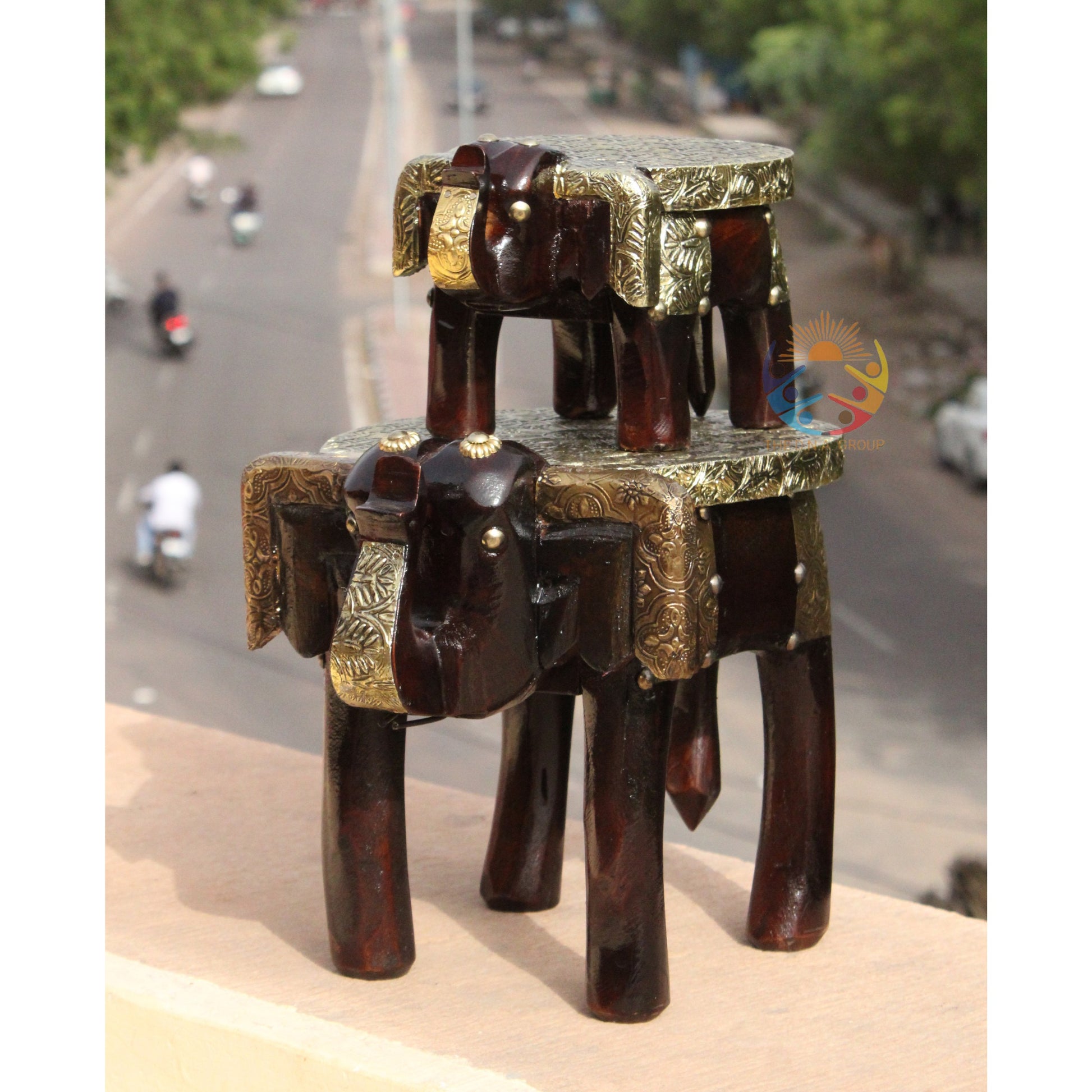 Handmade Brass Fitted Stool_6