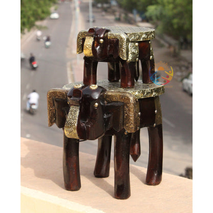 Handmade Brass Fitted Stool_6