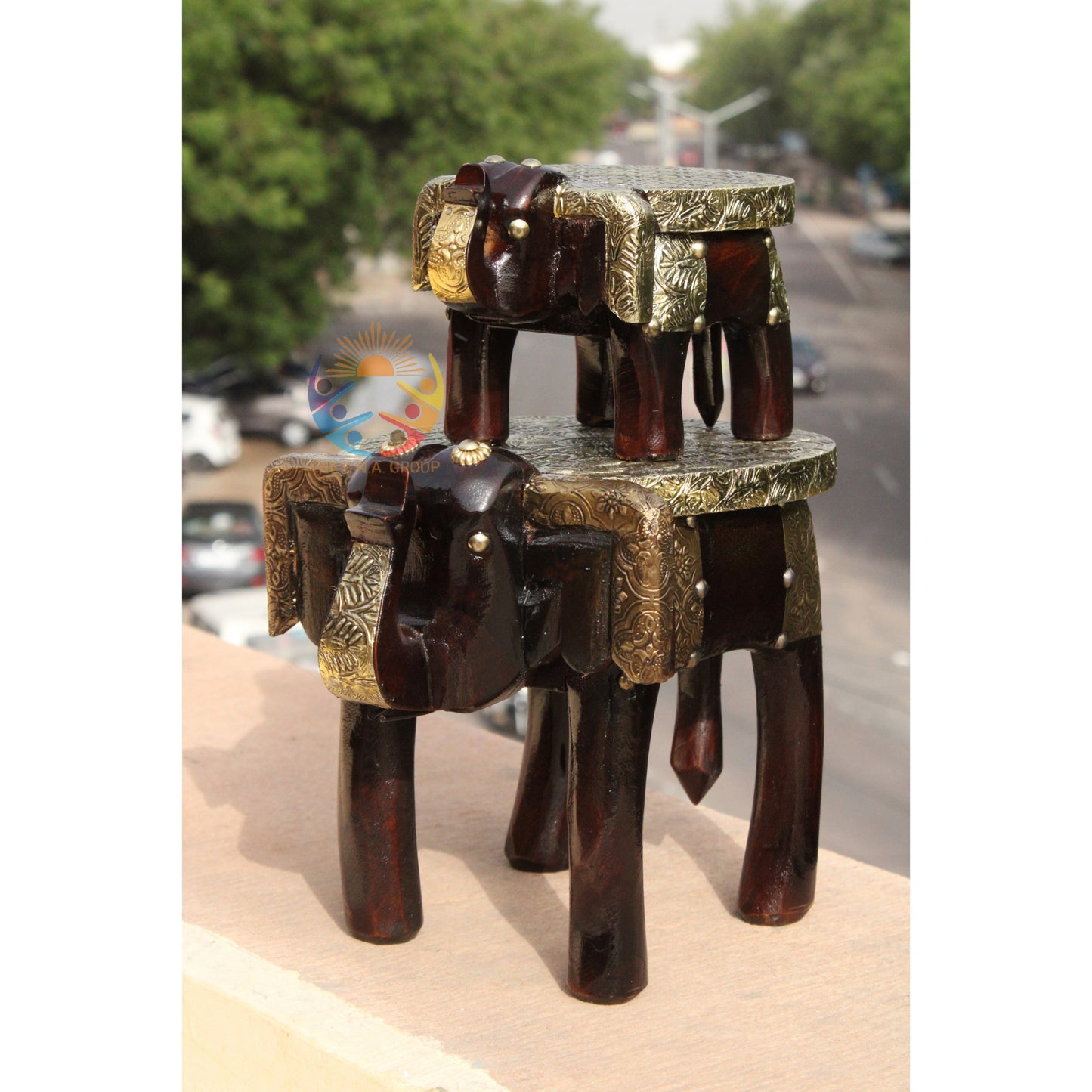 Handmade Brass Fitted Stool_7