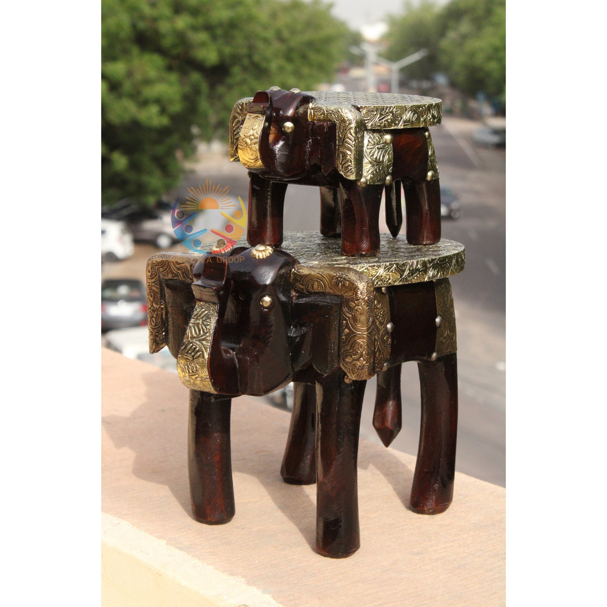Handmade Brass Fitted Stool_7