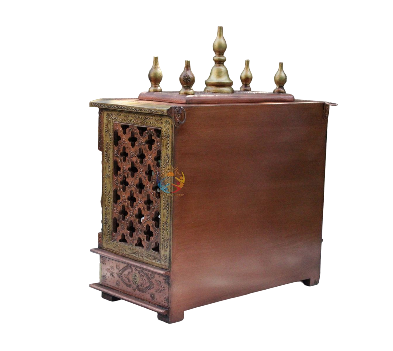 Temples with Jaali Doors & 2 Compact Side Mandir