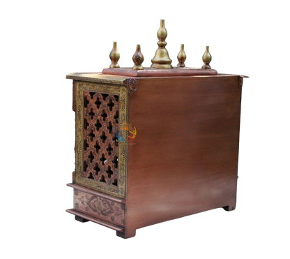 Temples with Jaali Doors & 2 Compact Side Mandir