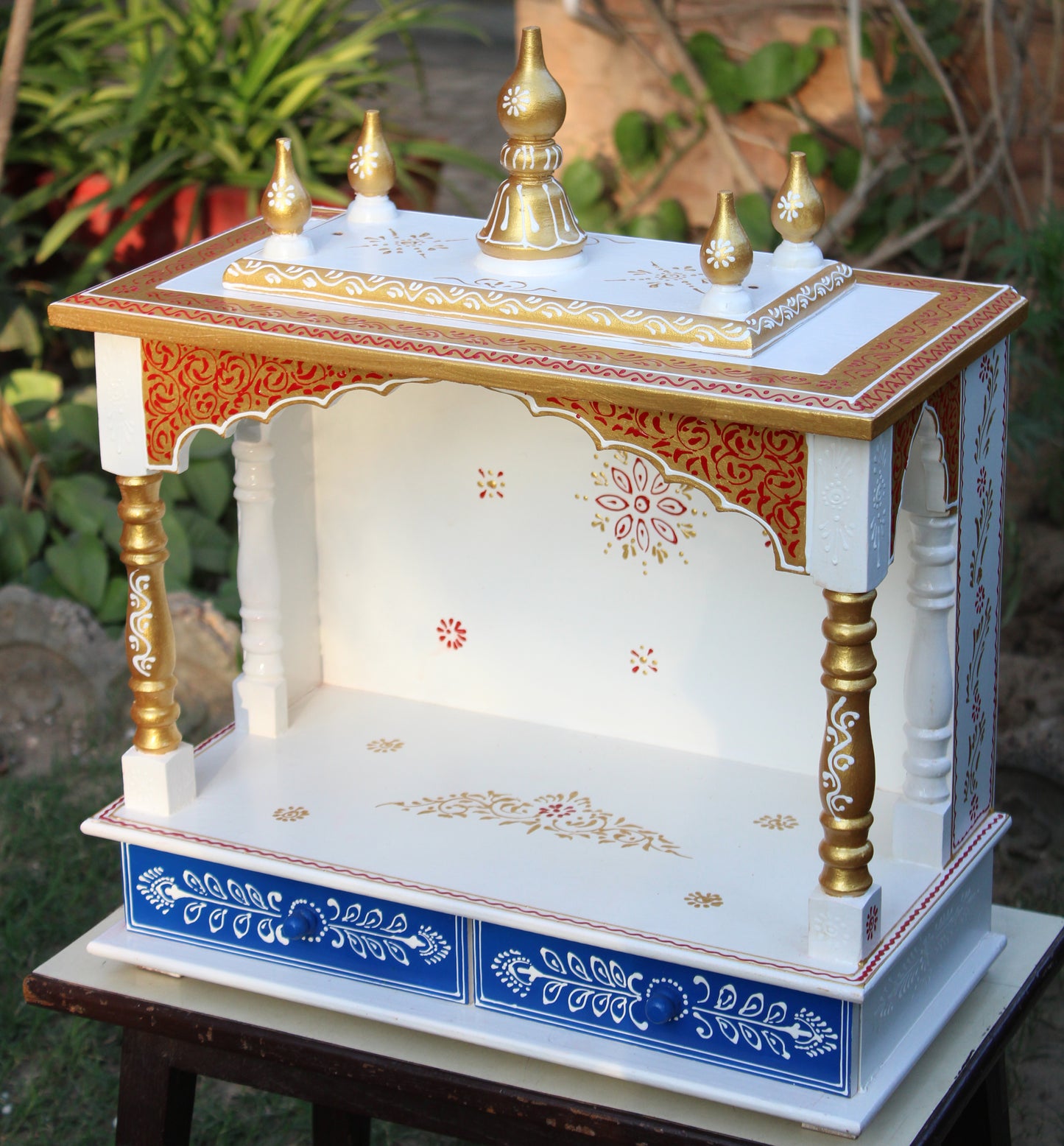 Indian Style Wooden Mandir