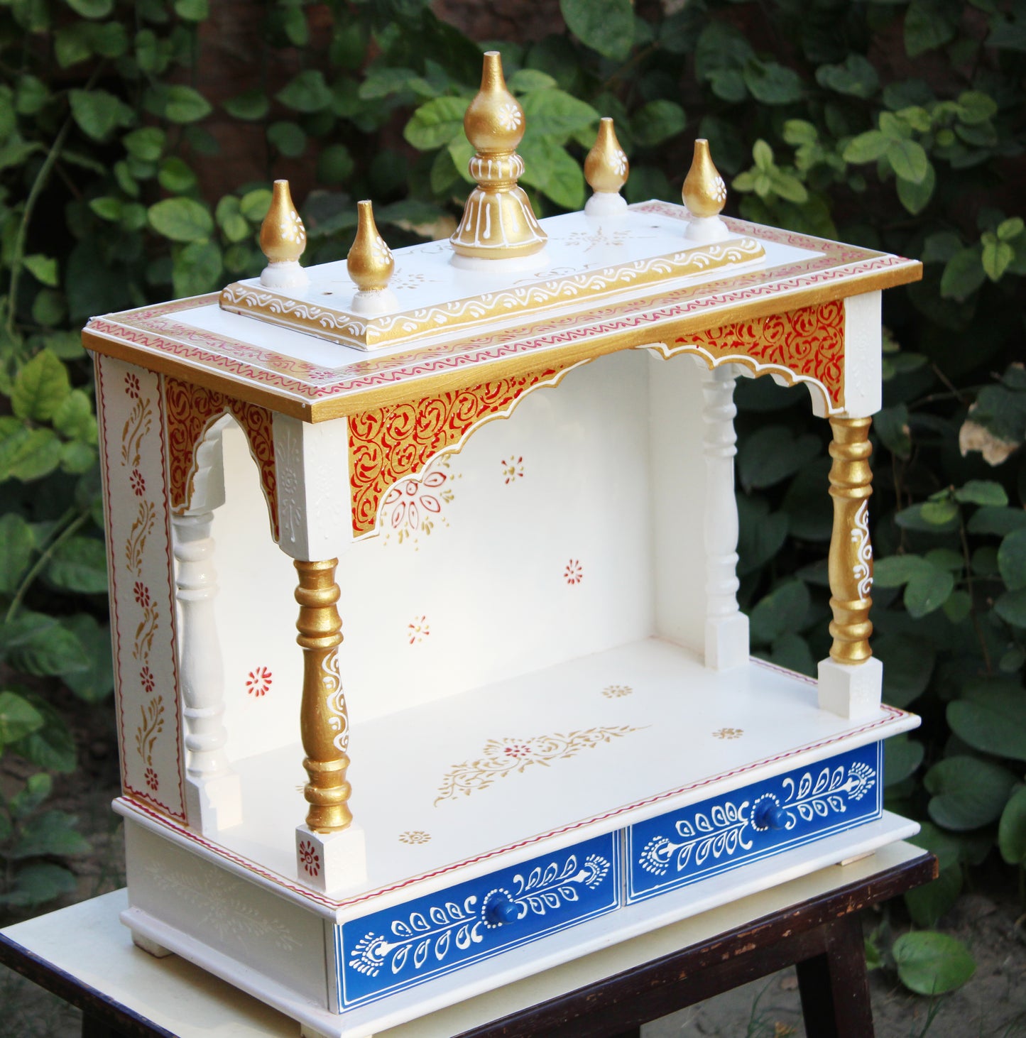 Indian Style Wooden Mandir
