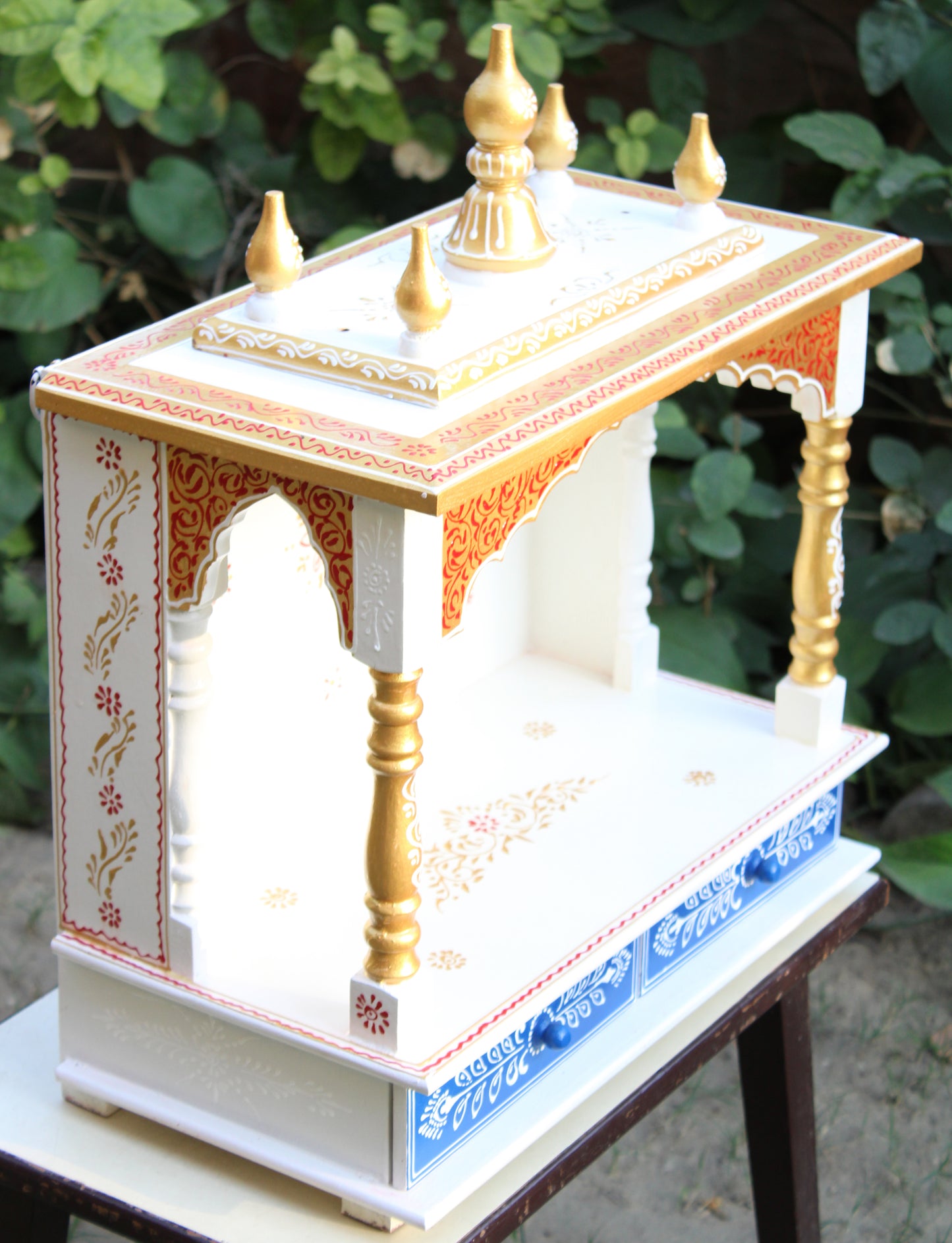 Indian Style Wooden Mandir