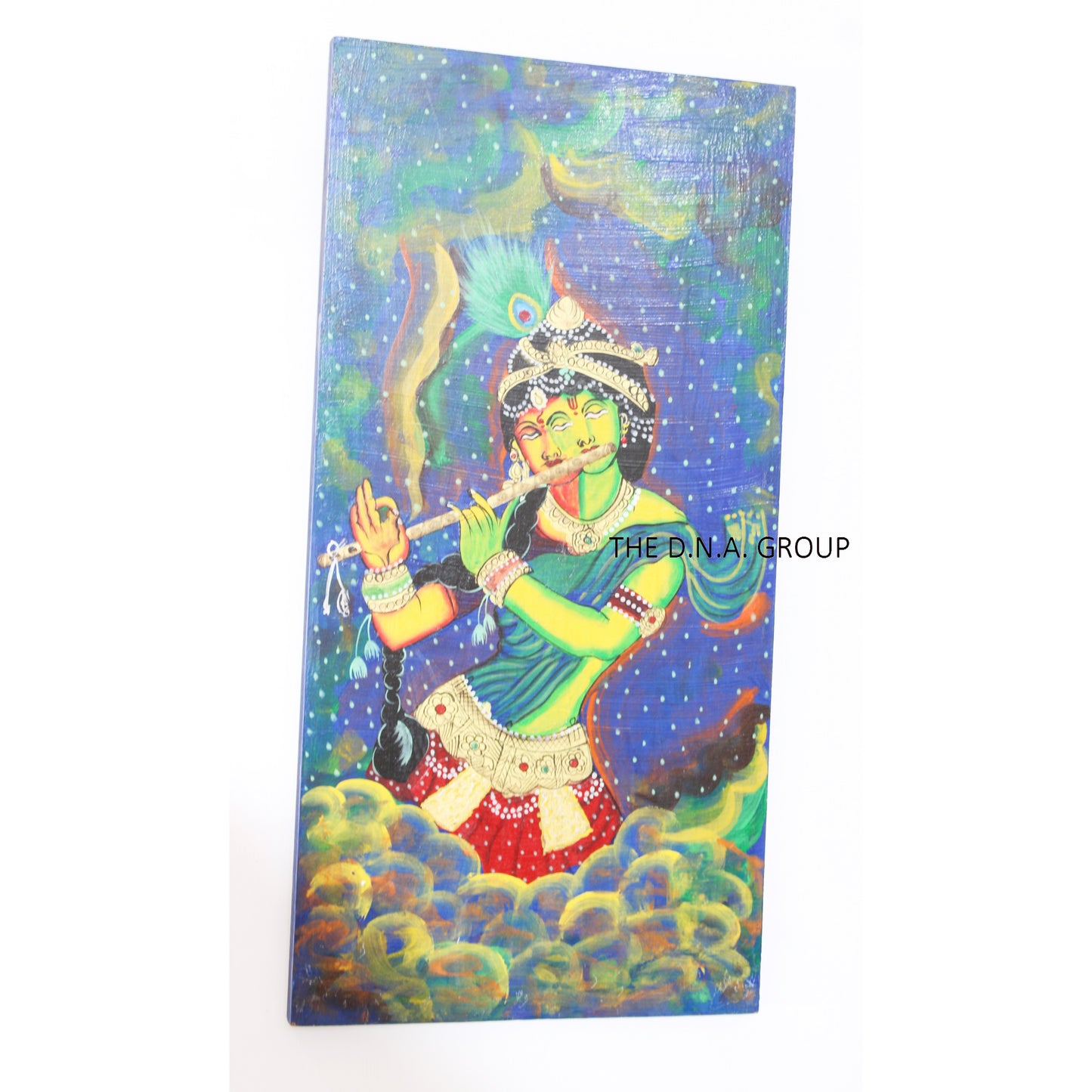 Wooden hand painted spiritual wall frame decorative art pieces for home and office decorations