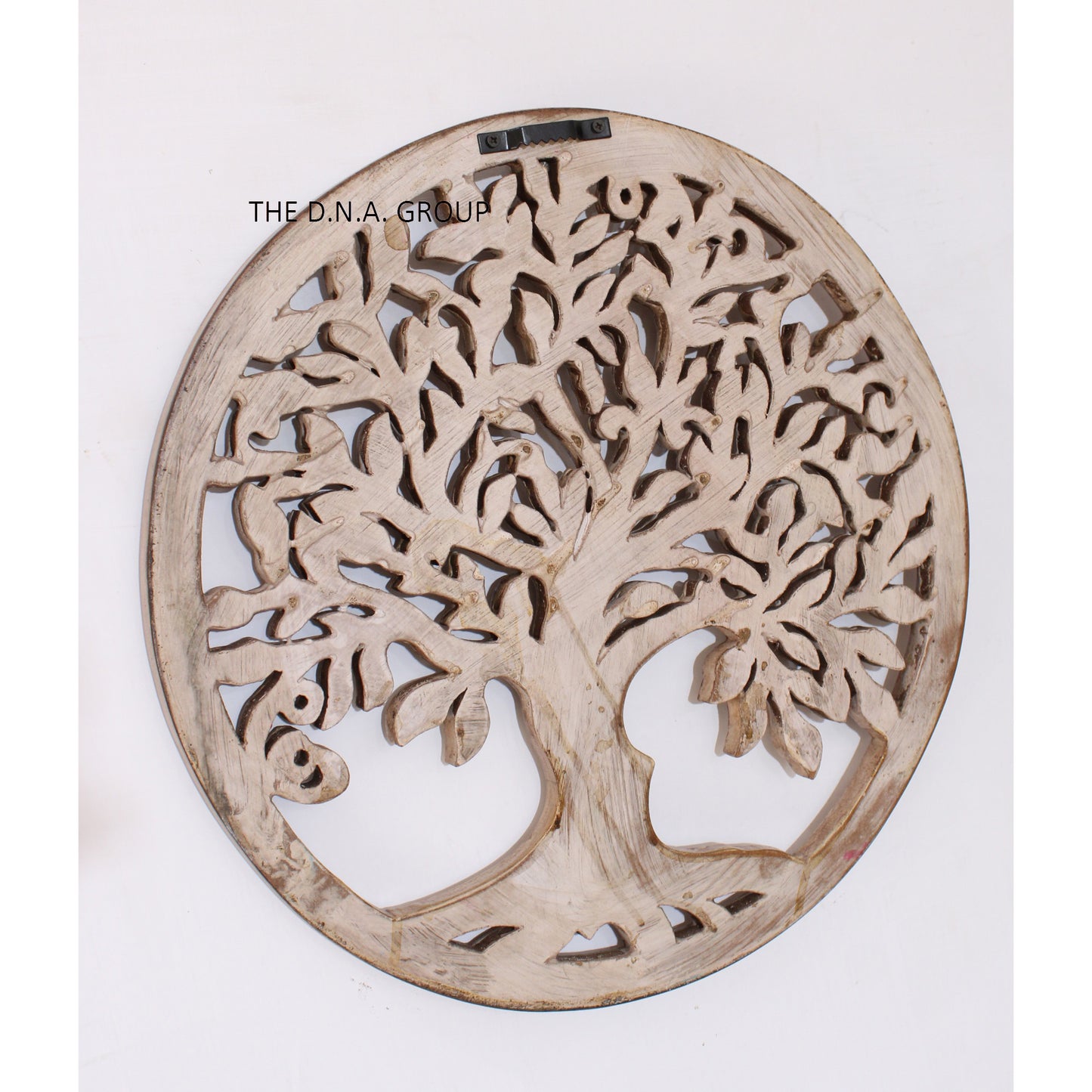 Wooden handcrafted elegant round shape tree design wall panel for home and office decoration art pieces