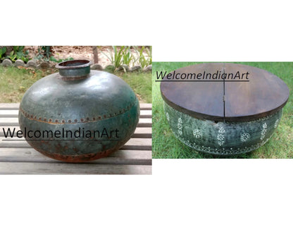 Vintage Iron Pot Rustic Decor & Styling for Gardens