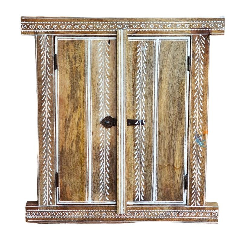 Village Theme Decor Wooden Window