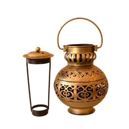 Golden Handcrafted Elegant Iron Tea Light
