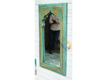 Wooden Frame Wall Mirror Decorative Bath