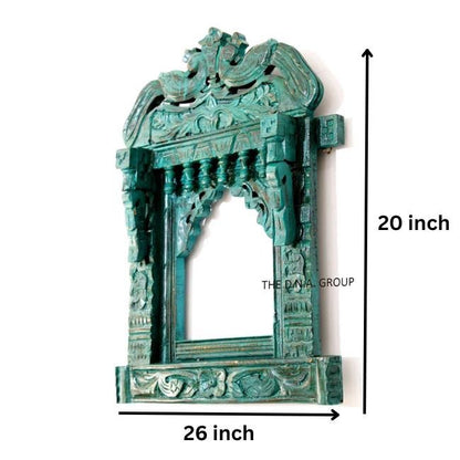 Wooden Mirror Frame Mehrabi Carved