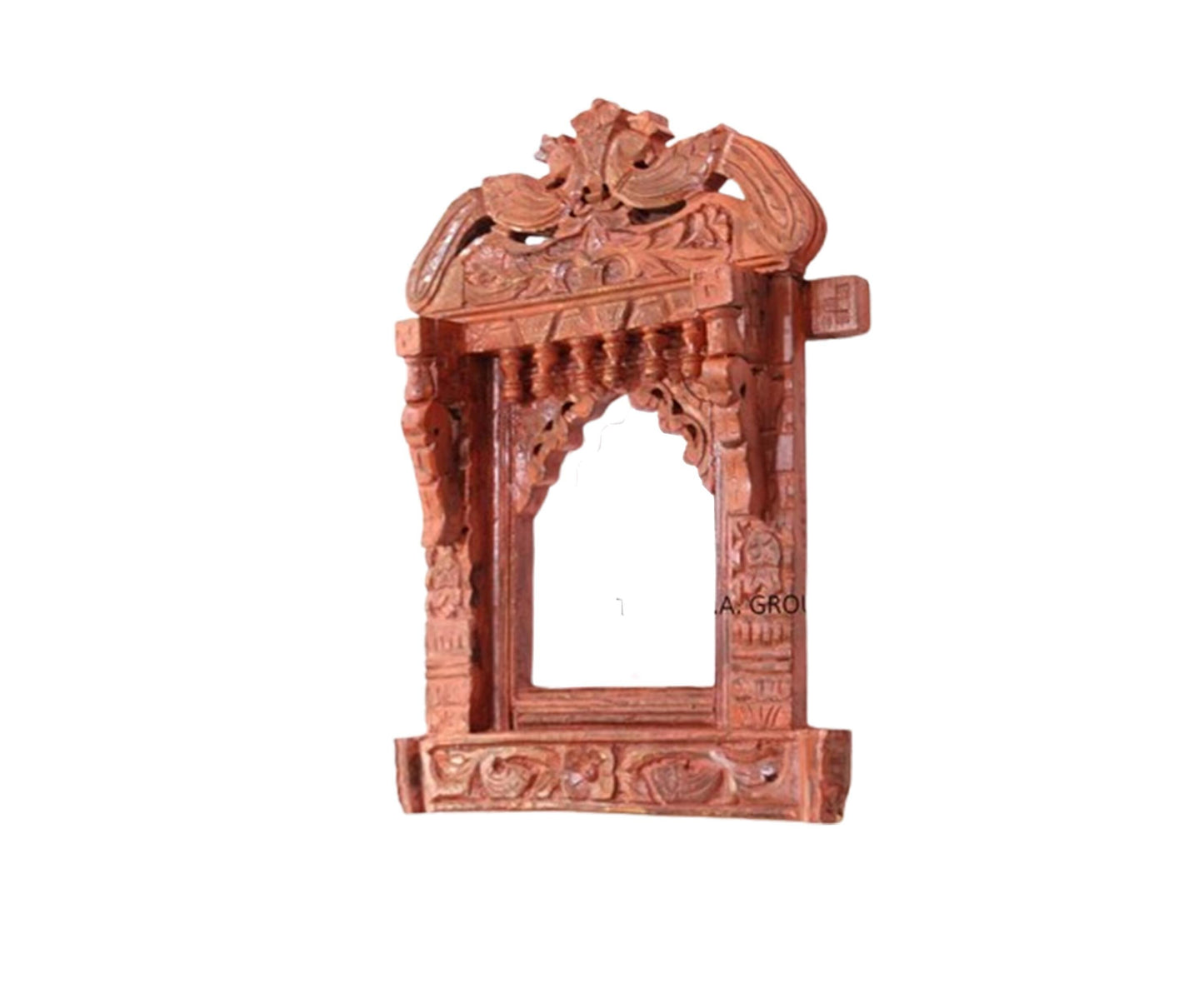 Wooden Mirror Frame Mehrabi Carved