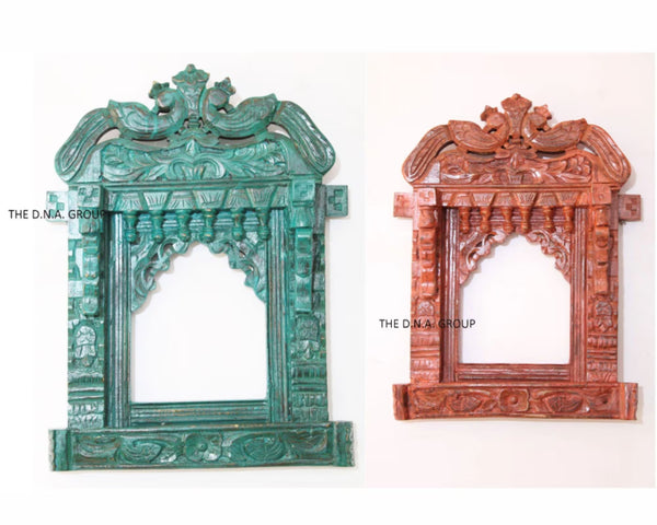 Wooden Mirror Frame Mehrabi Carved