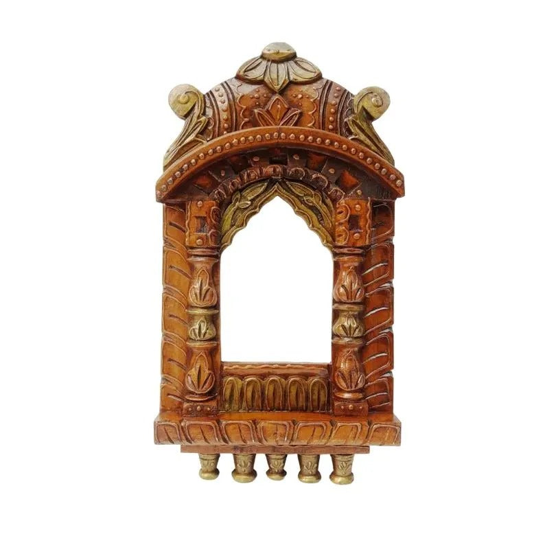 Handcrafted Jharoka Wooden Frame Photo, Mirror