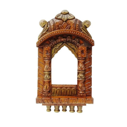 Handcrafted Jharoka Wooden Frame Photo, Mirror