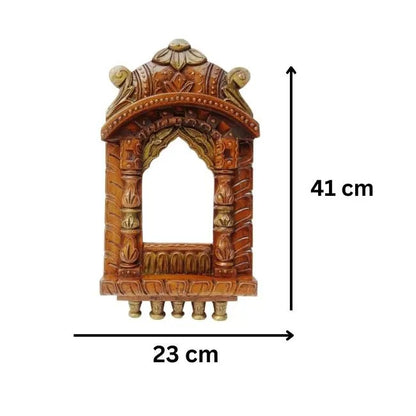 Handcrafted Jharoka Wooden Frame Photo, Mirror