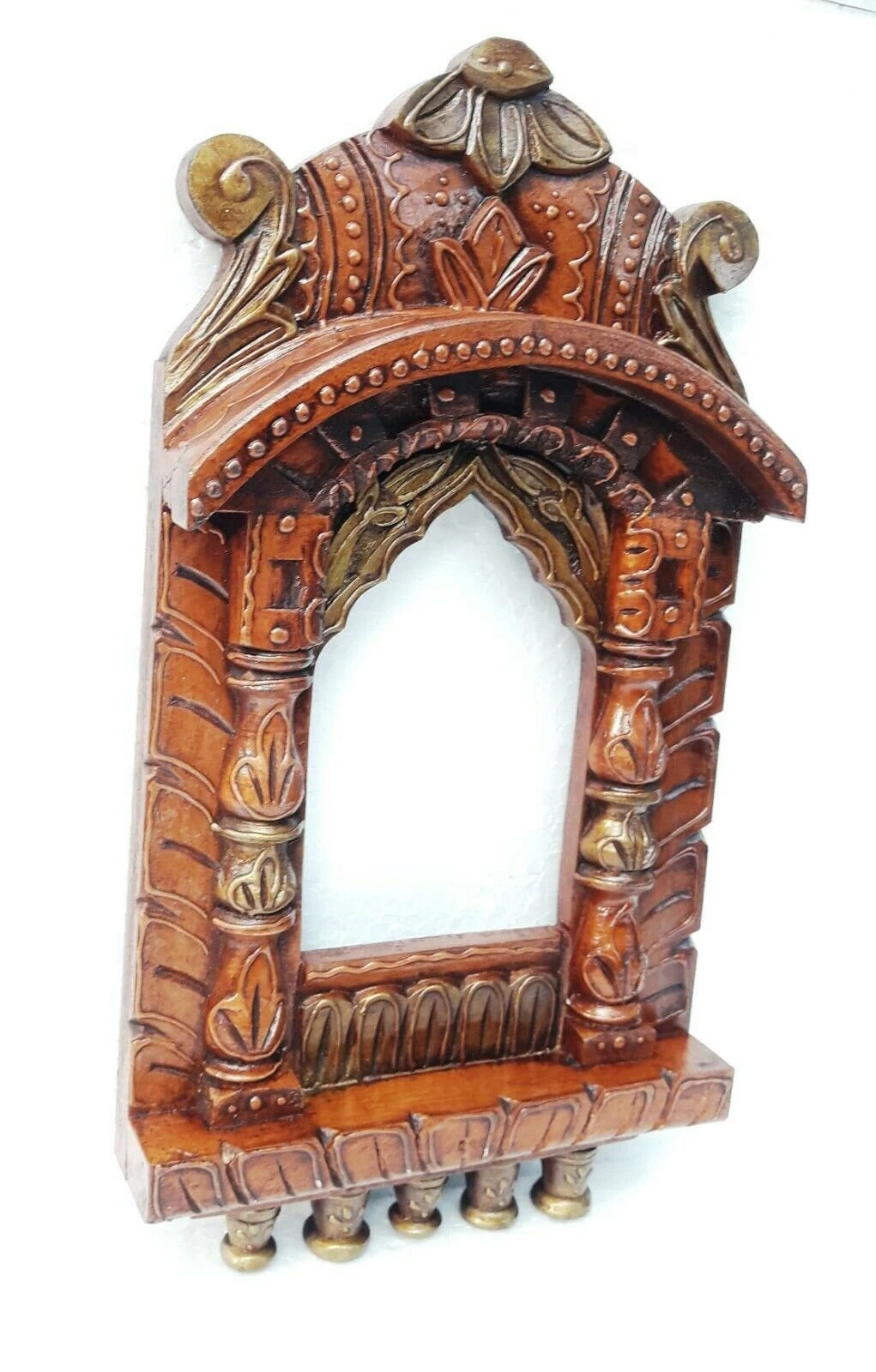 Handcrafted Jharoka Wooden Frame Photo, Mirror