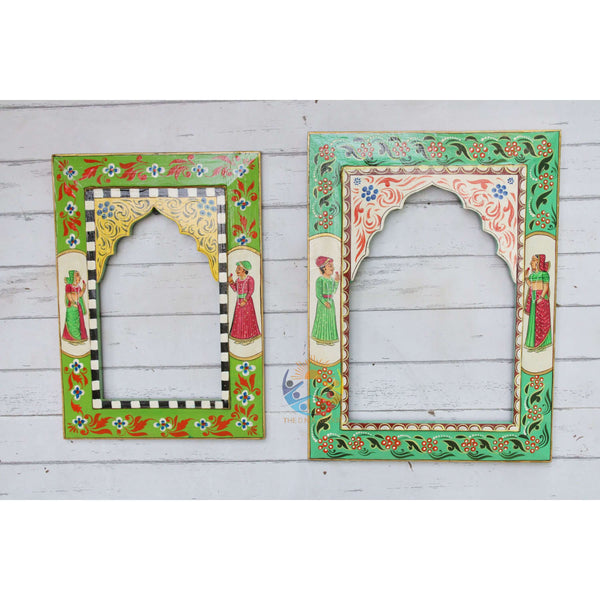 Handcrafted Artistic Wood Frame | Dual Use Design