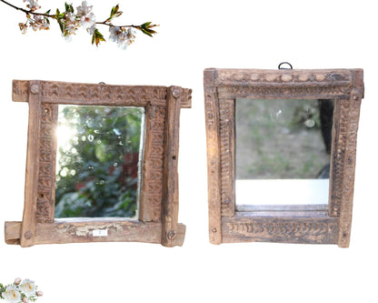 Unique Wooden Frame for Mirror | Handcarved Art