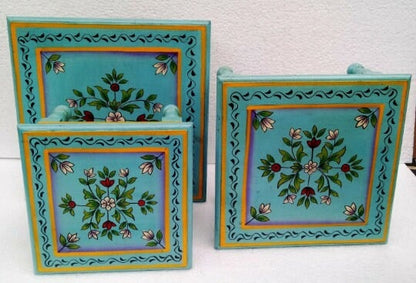 Wooden Art Platform – Indian Decorative Bajot