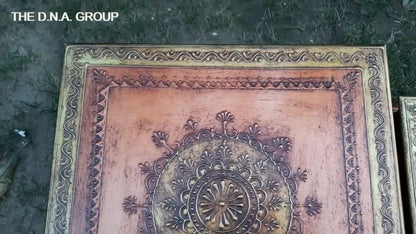 Wooden Art Platform – Indian Decorative Bajot