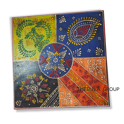Unique Ethnic Chowki – Handmade Wooden Bajot
