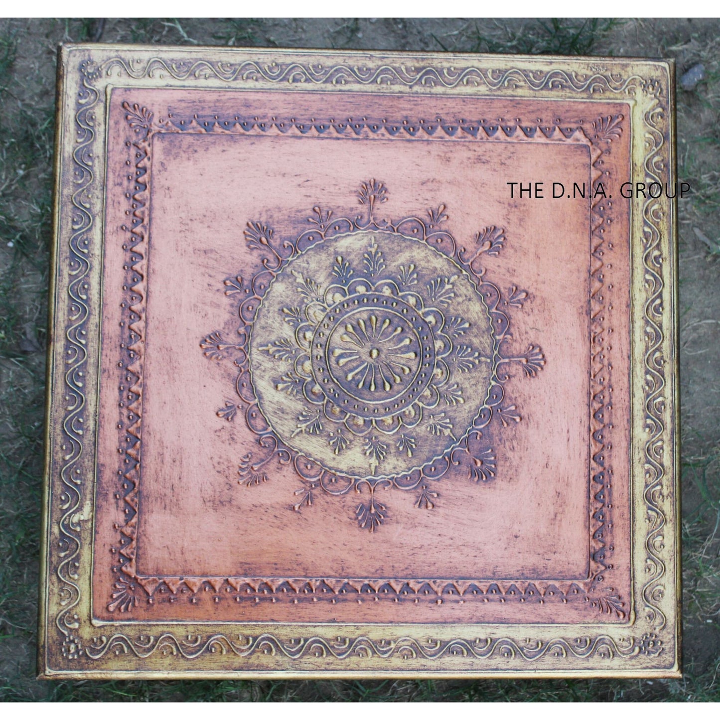 Wooden Art Platform – Indian Decorative Bajot