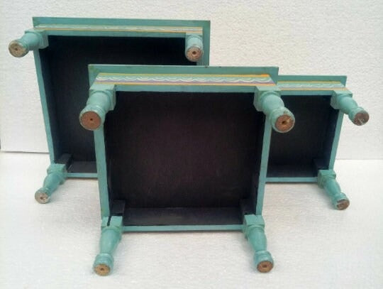 Wooden Art Platform – Indian Decorative Bajot