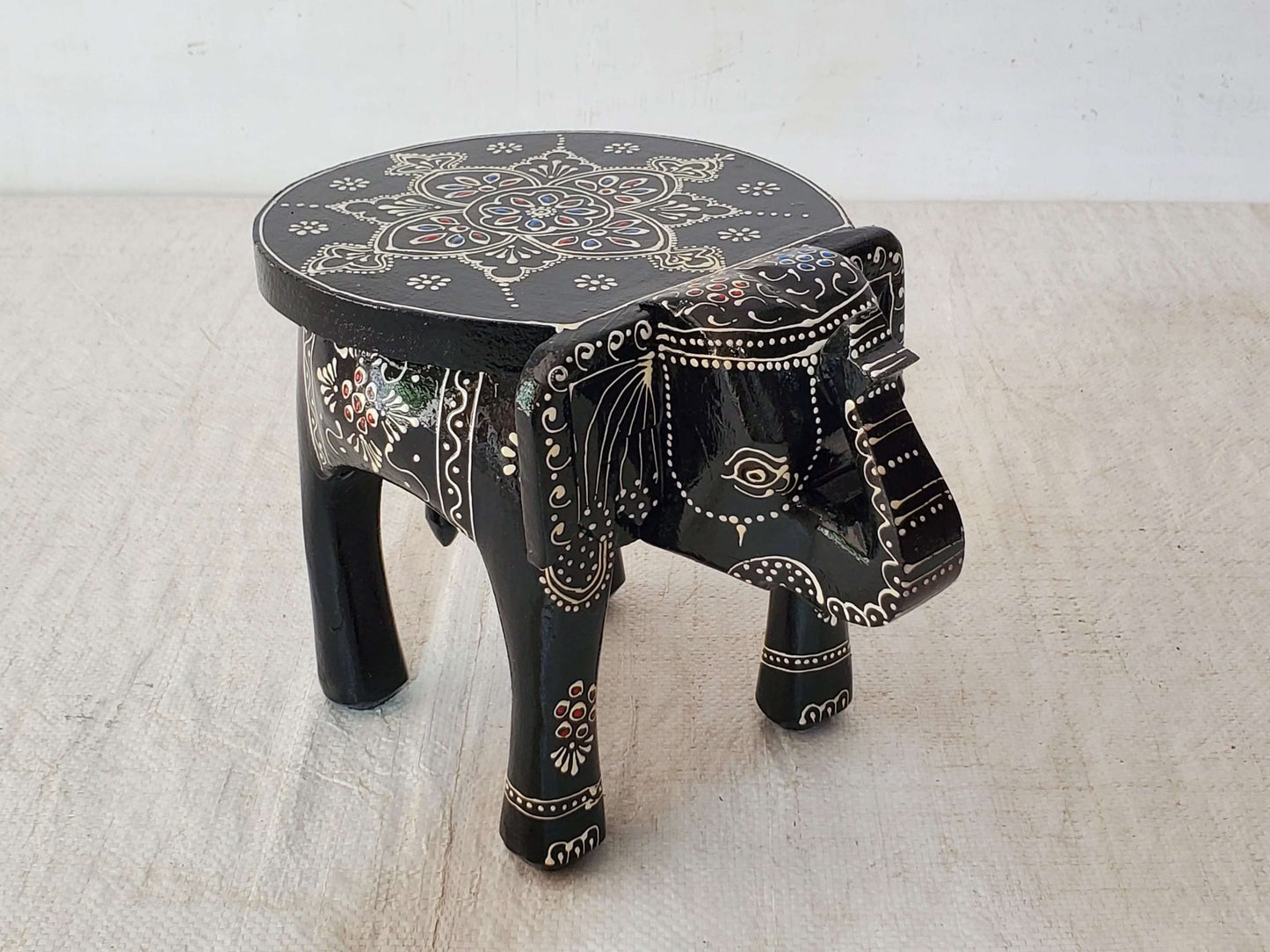 Artistic Elephant Shaped Stool