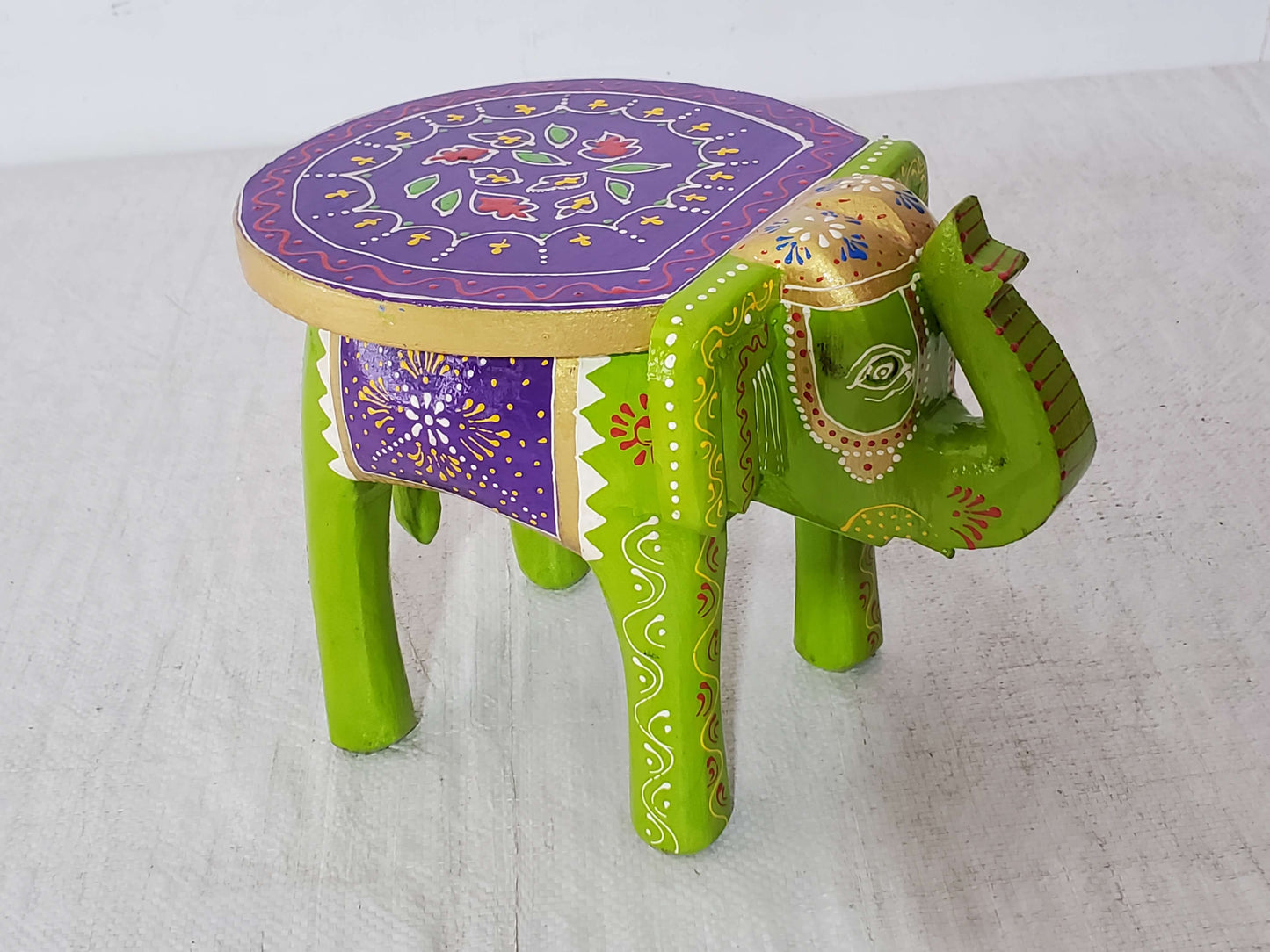 Indian Art Elephant Stool