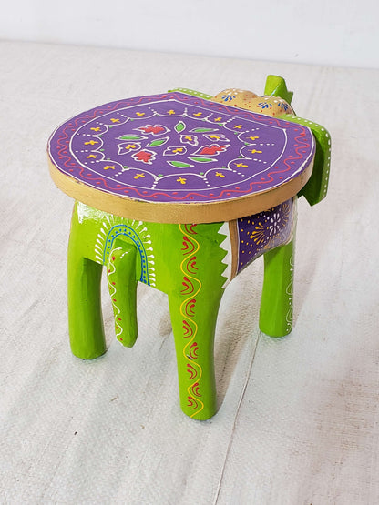 Indian Art Elephant Stool