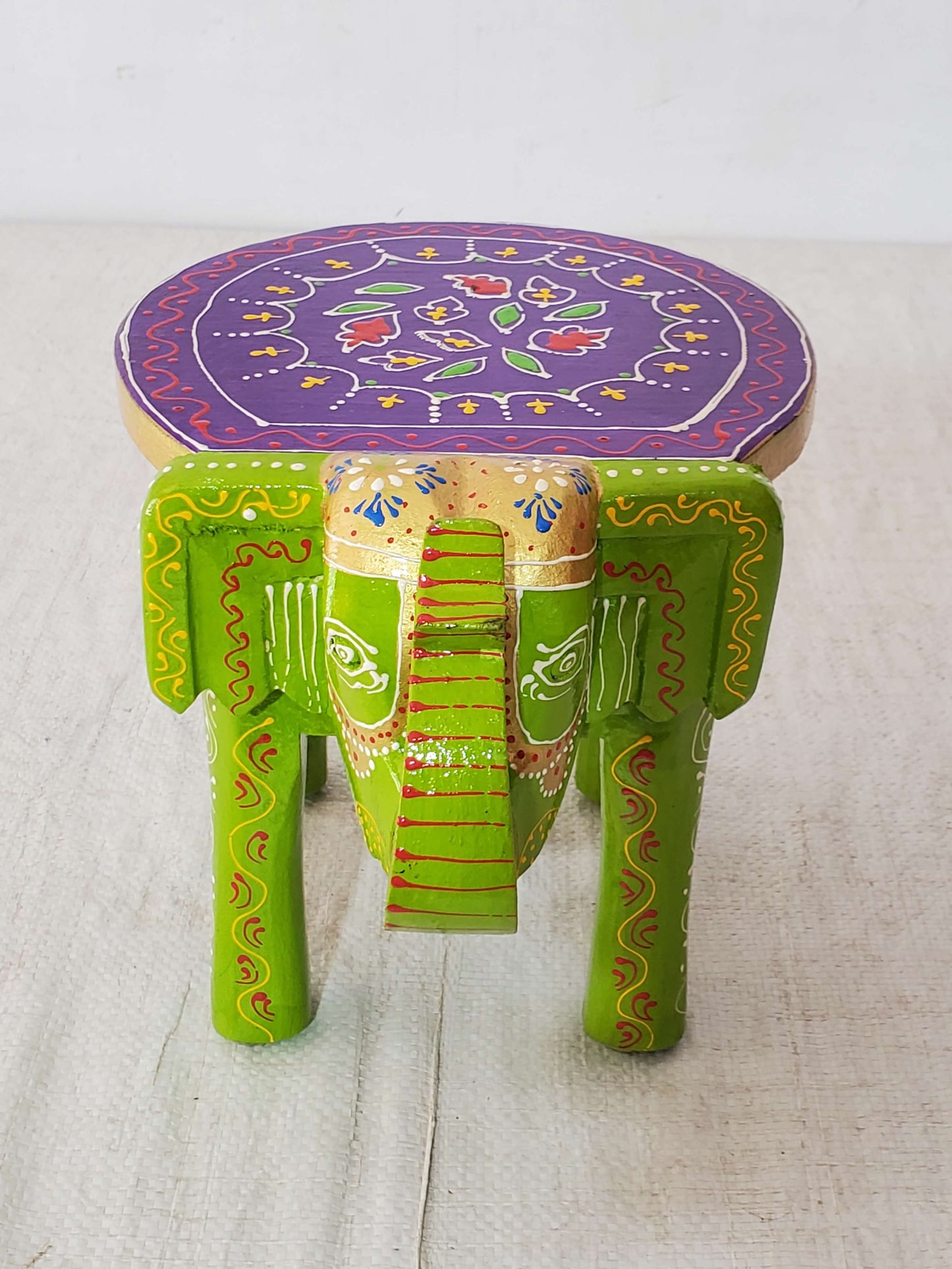 Indian Art Elephant Stool