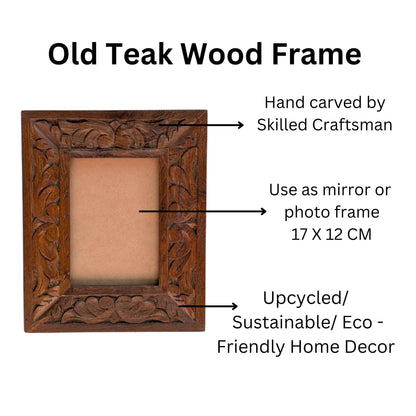 Wall Hanging Wooden Frame | Handcrafted | Teak Wood