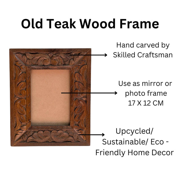 Wall Hanging Wooden Frame | Handcrafted | Teak Wood