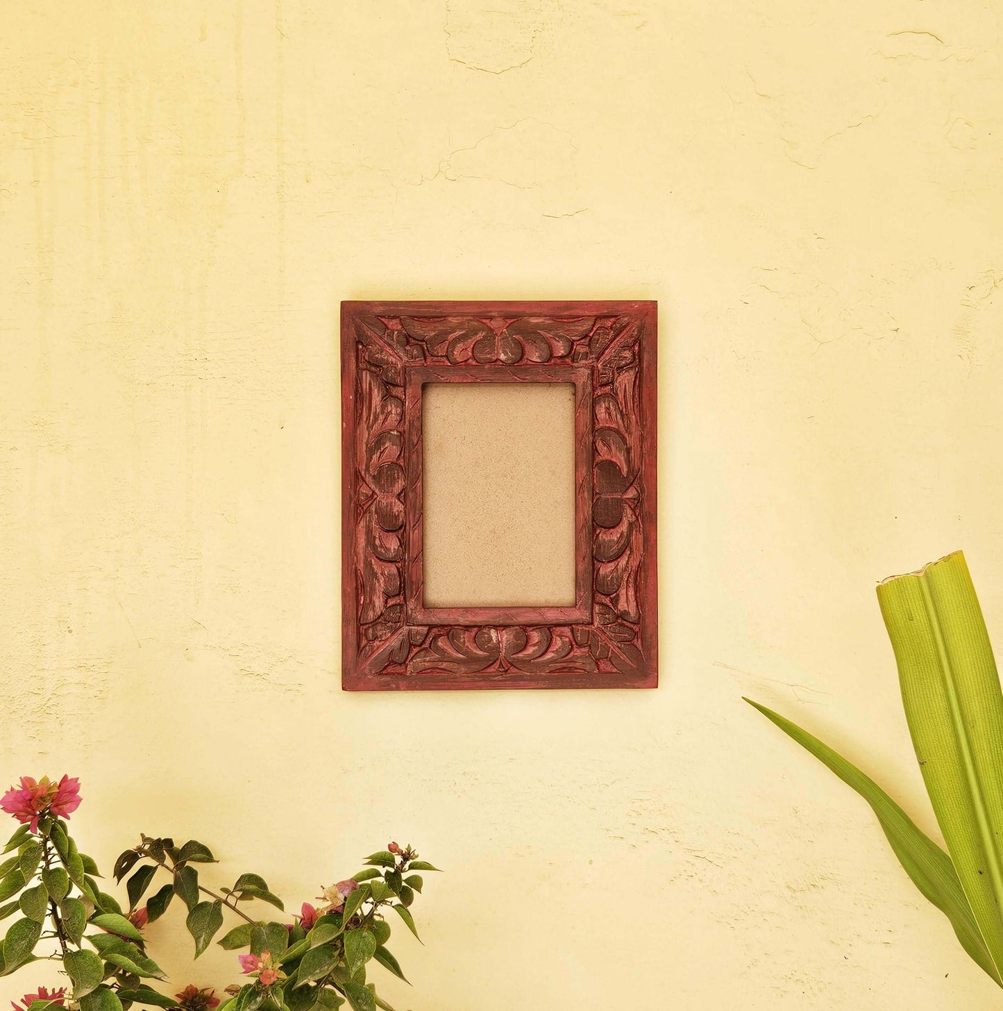 Wall Hanging Wooden Frame | Handcrafted | Teak Wood