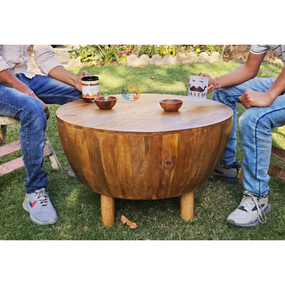 Wooden Round Coffee Table