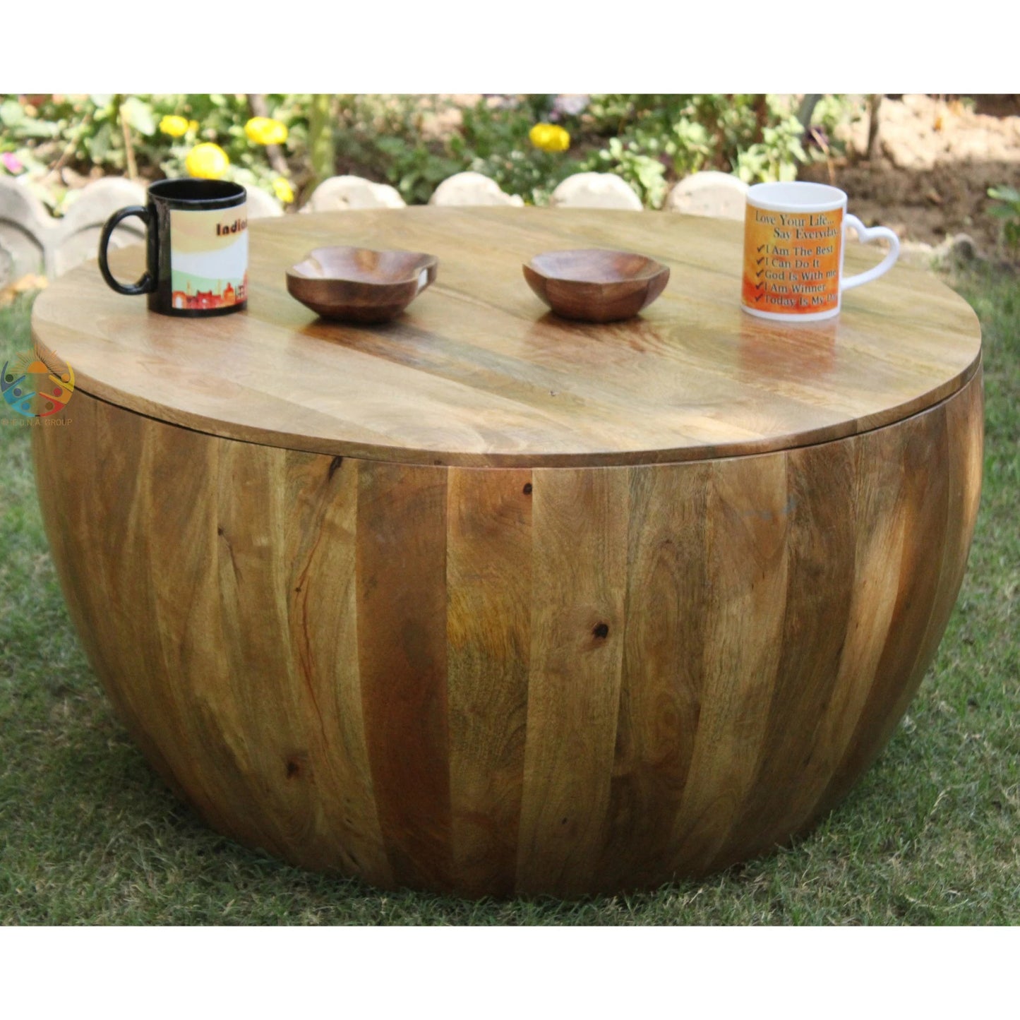 Wooden Round Coffee Table