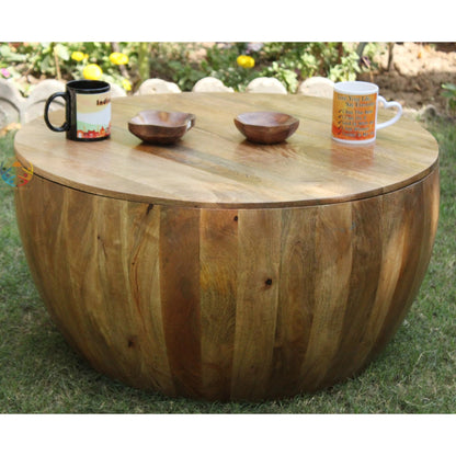 Wooden Round Coffee Table