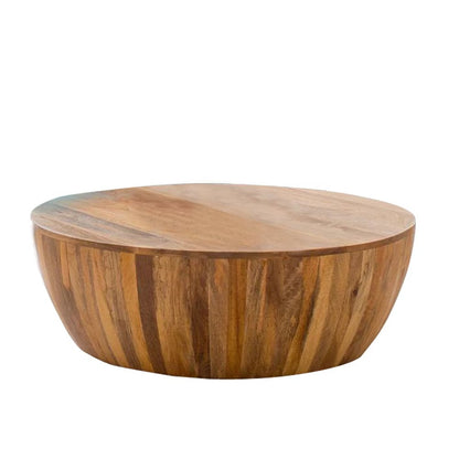 Wooden Coffee Table Drum Coffee 10X10X10